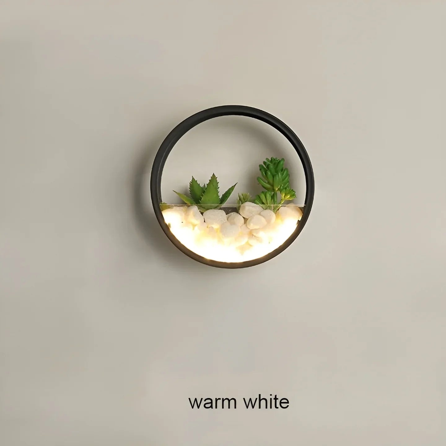 Lámpara de pared LED impermeable para exteriores con diseño de plantas de arte negro moderno para jardín y porche