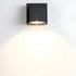 Apliques de pared LED impermeables de aluminio negro moderno para exteriores para jardín y porche