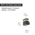 Lámpara de pared LED impermeable de aluminio para exteriores, moderna, de color negro, para villa