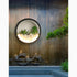 Lámpara de pared LED impermeable para exteriores con diseño de plantas de arte negro moderno para jardín y porche