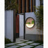 Lámpara de pared LED impermeable para exteriores con diseño de plantas de arte negro moderno para jardín y porche