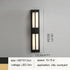 Lámpara de pared LED moderna de cobre negro/dorado para exteriores, resistente al agua, para jardín