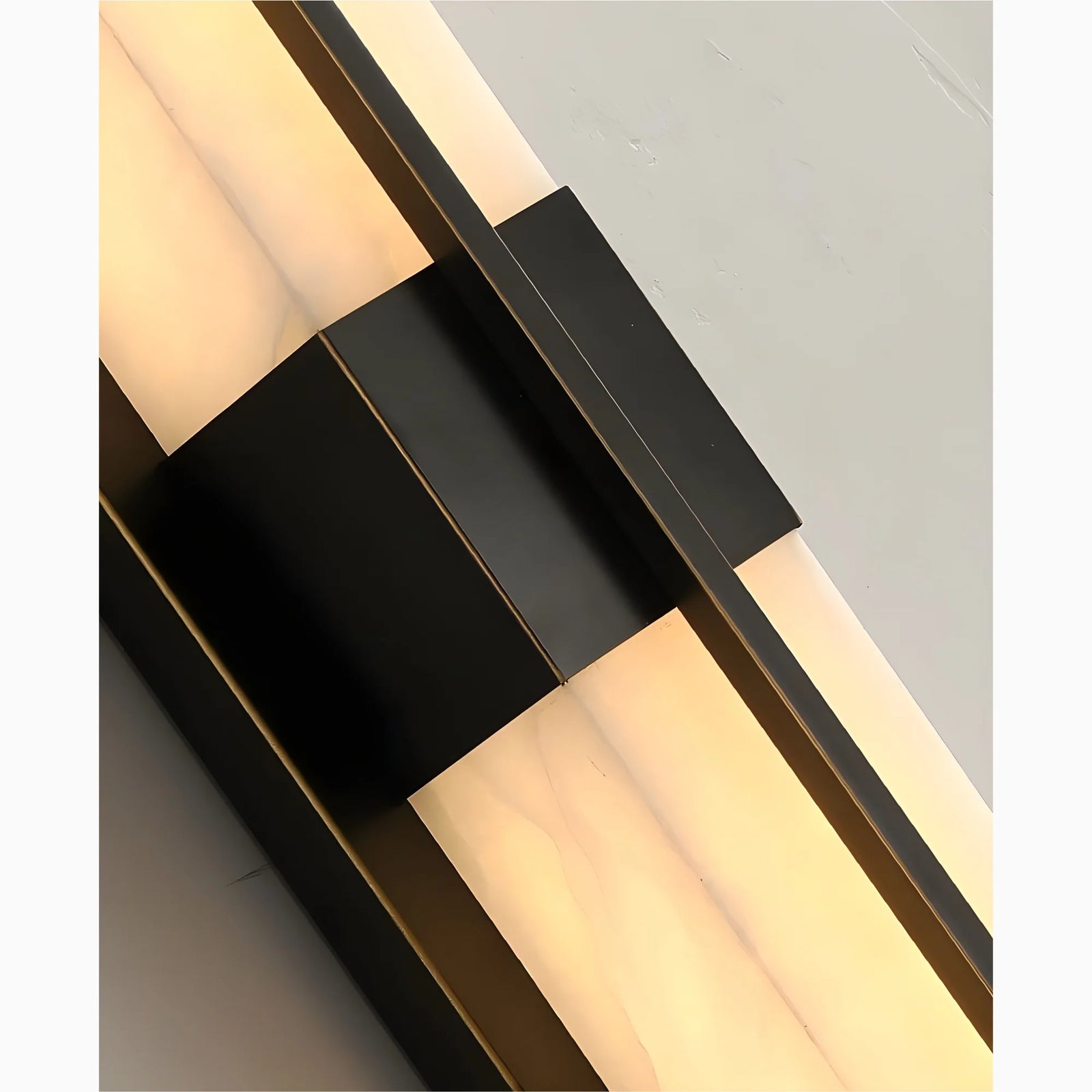 Lámpara de pared LED moderna de cobre negro/dorado para exteriores, resistente al agua, para jardín