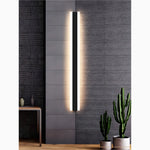Lámpara de pared LED moderna de aluminio resistente al agua y negra para exteriores para porche