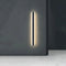 Lámpara de pared LED moderna de aluminio resistente al agua y negra para exteriores para porche