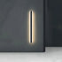 Lámpara de pared LED moderna de aluminio resistente al agua y negra para exteriores para porche