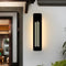 Lámparas de pared LED de aluminio modernas, impermeables, para exteriores, color negro, para porche de jardín