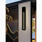 Lámparas de pared LED de aluminio modernas, impermeables, para exteriores, color negro, para porche de jardín