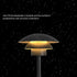 Luminaria LED impermeable para exteriores, moderna, de color negro, para jardín y villa