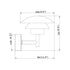 Luminaria LED impermeable para exteriores, moderna, de color negro, para jardín y villa