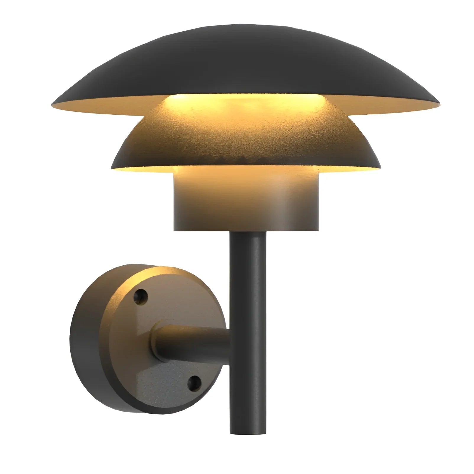 Luminaria LED impermeable para exteriores, moderna, de color negro, para jardín y villa