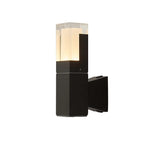 Lámpara de pared LED impermeable para exteriores, moderna, de color negro, para villas y porches
