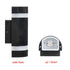 Aplique de pared LED de aluminio para exteriores, moderno, negro mate, resistente al agua, para porche