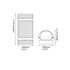 Aplique de pared LED de aluminio para exteriores, moderno, negro mate, resistente al agua, para porche
