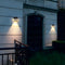 Aplique de pared LED de aluminio para exteriores, moderno, negro mate, resistente al agua, para porche