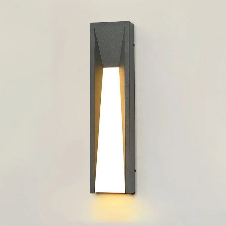 Lámpara de pared LED impermeable para exteriores moderna para patio y balcón