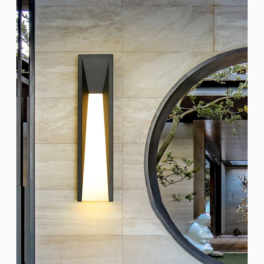Lámpara de pared LED impermeable para exteriores moderna para patio y balcón