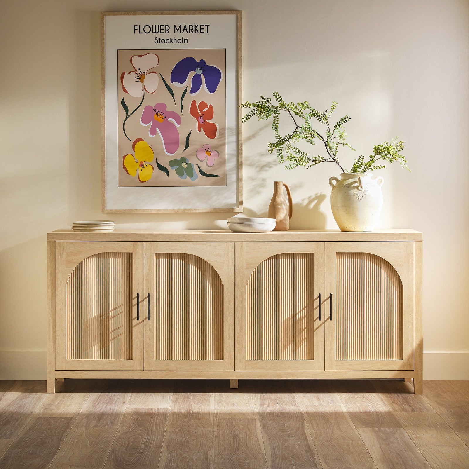 Aparador / mueble para TV de caña moderno Sasha