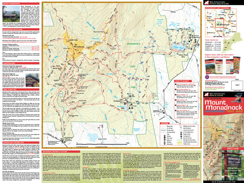 Mount Monadnock Hiking Trail Map
