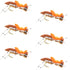 Moorish Hopper Brown Tan Foam Body Grasshopper Fly - 6 Flies Hook Size 10