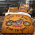 Motorcycle Pattern Bedding Set Quilt Cover Without Filler