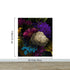 Melancholy Flower Wall Mural. Black background. #6130