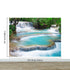 Mural de papel pintado con cascada de Kuang Si Tailandia. #6041
