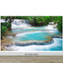 Mural de papel pintado con cascada de Kuang Si Tailandia. #6041