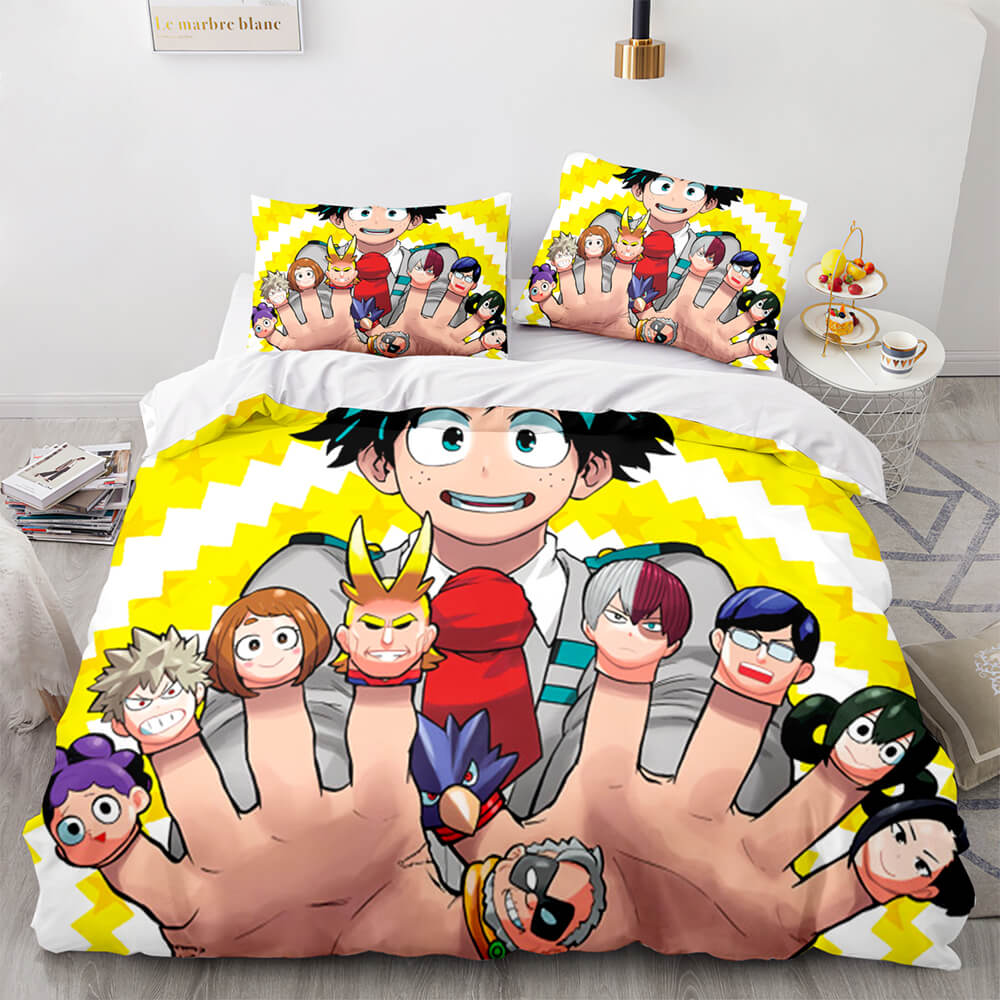 Juego de cama My Hero Academia con funda de edredón para niños