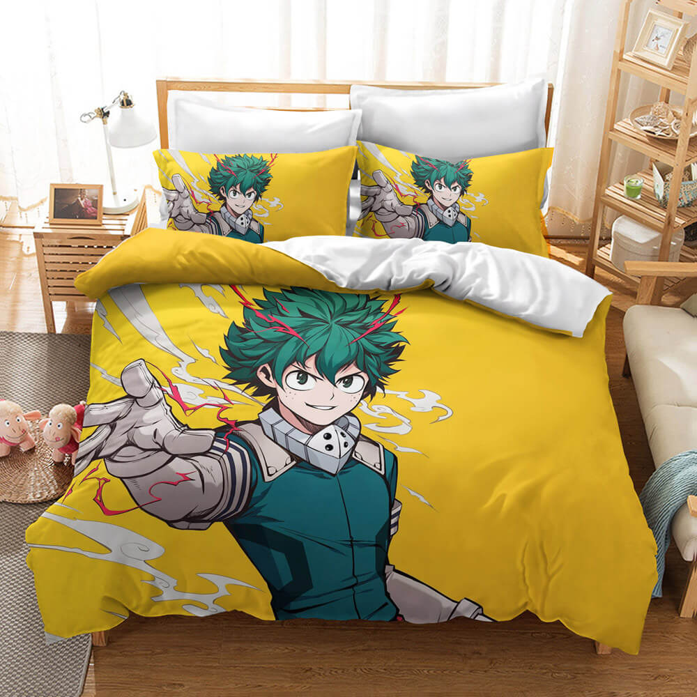 My Hero Academia Midoriya Izuku Bedding Sets Pattern Quilt Cover Without Filler