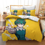 Juego de ropa de cama My Hero Academia Midoriya Izuku, patrón de funda de edredón sin relleno