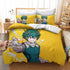 Juego de ropa de cama My Hero Academia Midoriya Izuku, patrón de funda de edredón sin relleno