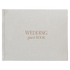 Libro de visitas de boda en color canela