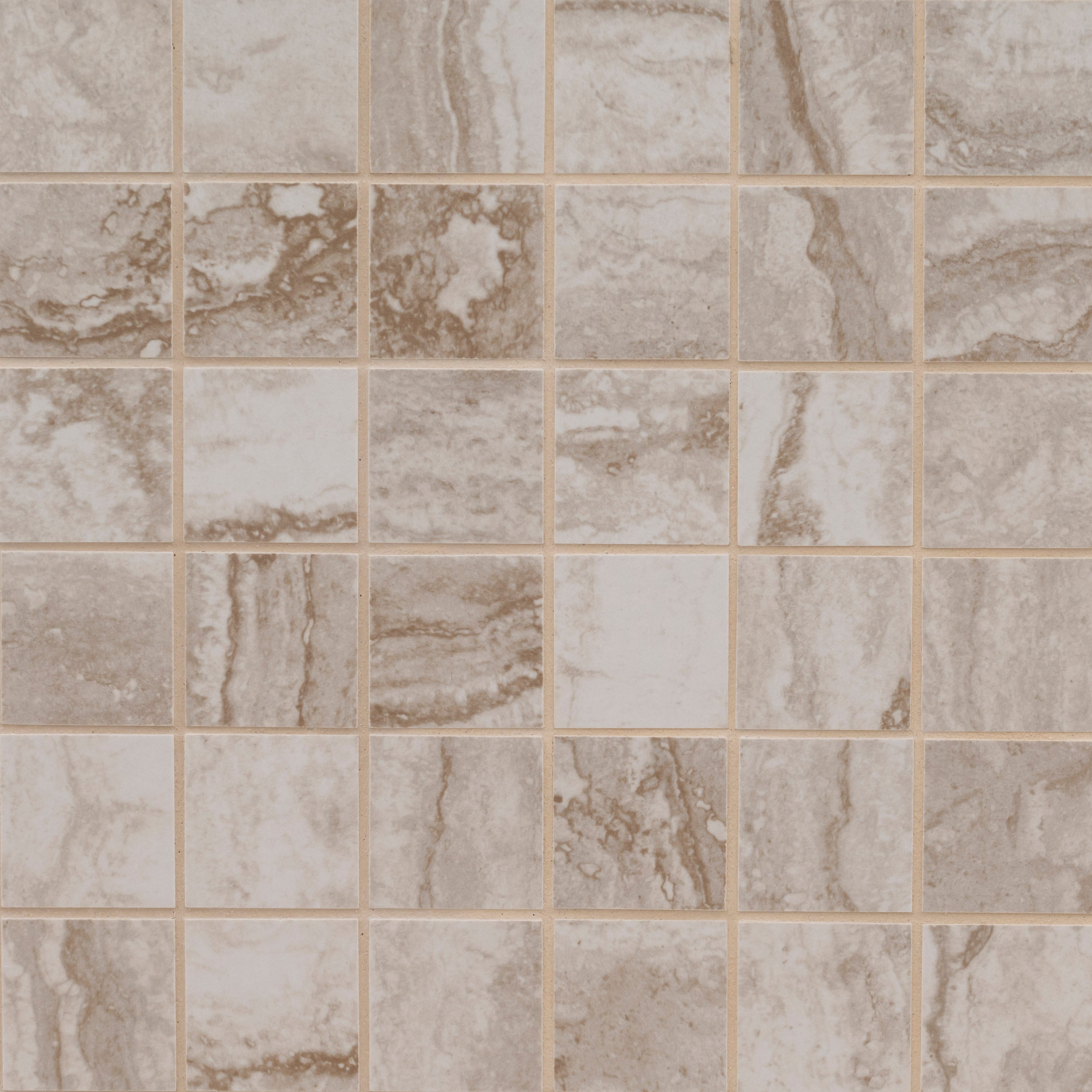 Mosaico Bernini Camo de porcelana mate de 30 x 30 cm con montaje en malla - Colección MSI