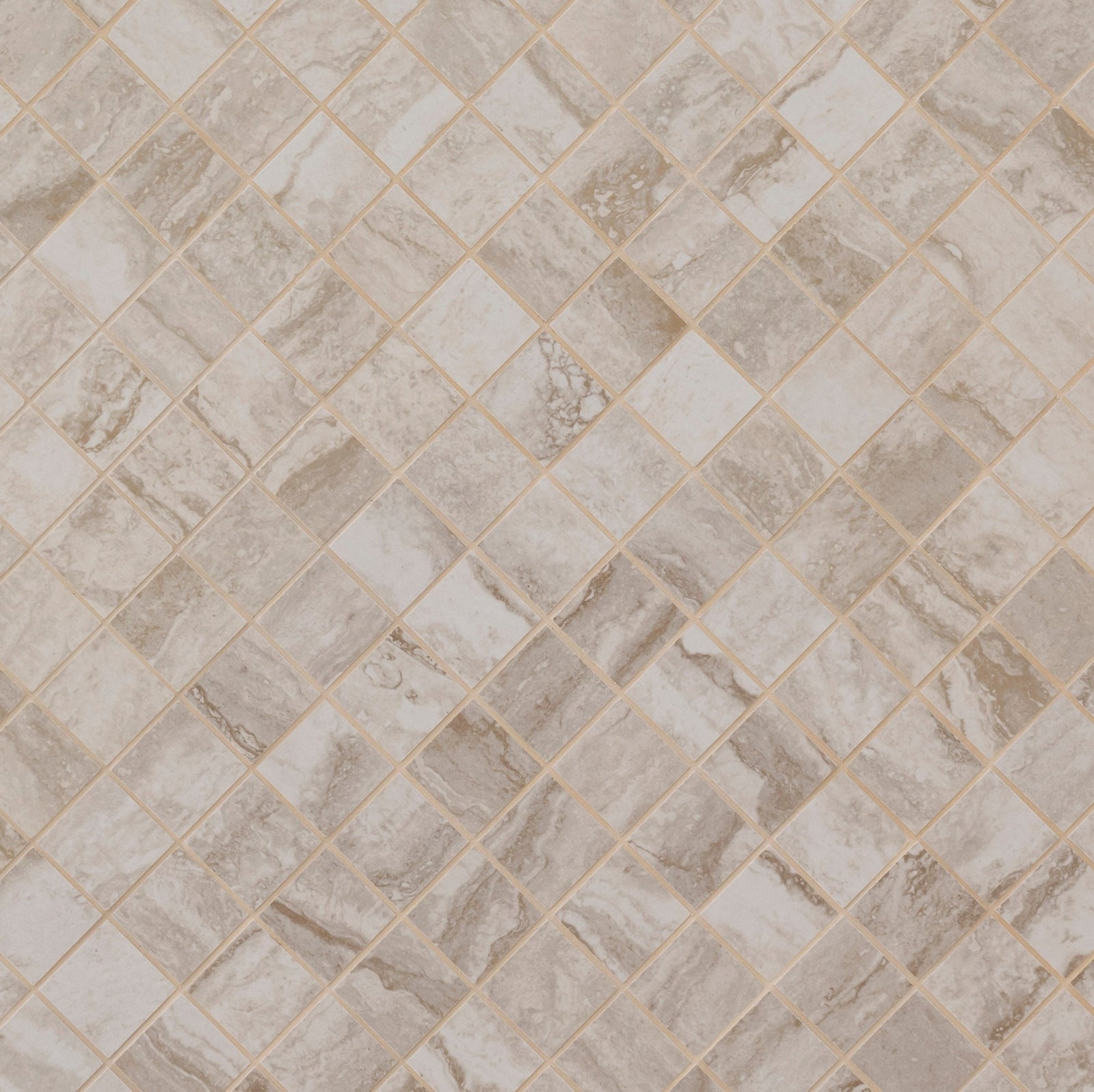 Mosaico Bernini Camo de porcelana mate de 30 x 30 cm con montaje en malla - Colección MSI
