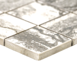 Mosaico Bernini Carbone de porcelana mate de 30,5 x 30,5 cm con montaje en malla - Colección MSI