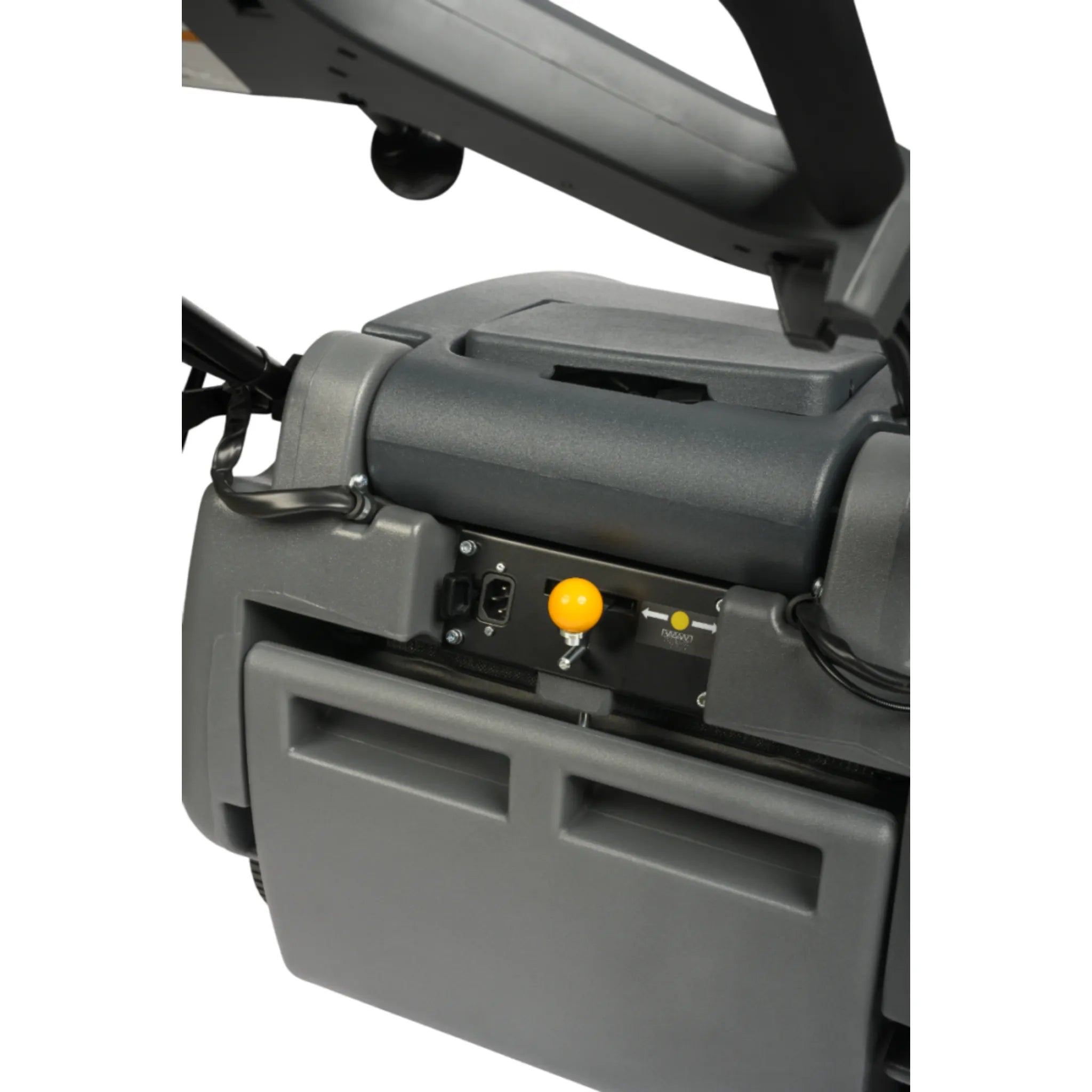 NaceCare 36″ Battery Sweeper – Traction Drive + Vacuum System + Dual Side Brooms