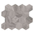 Mosaico de porcelana hexagonal mate de 30,5 x 30,5 cm de Eden Bardiglio - Colección MSI