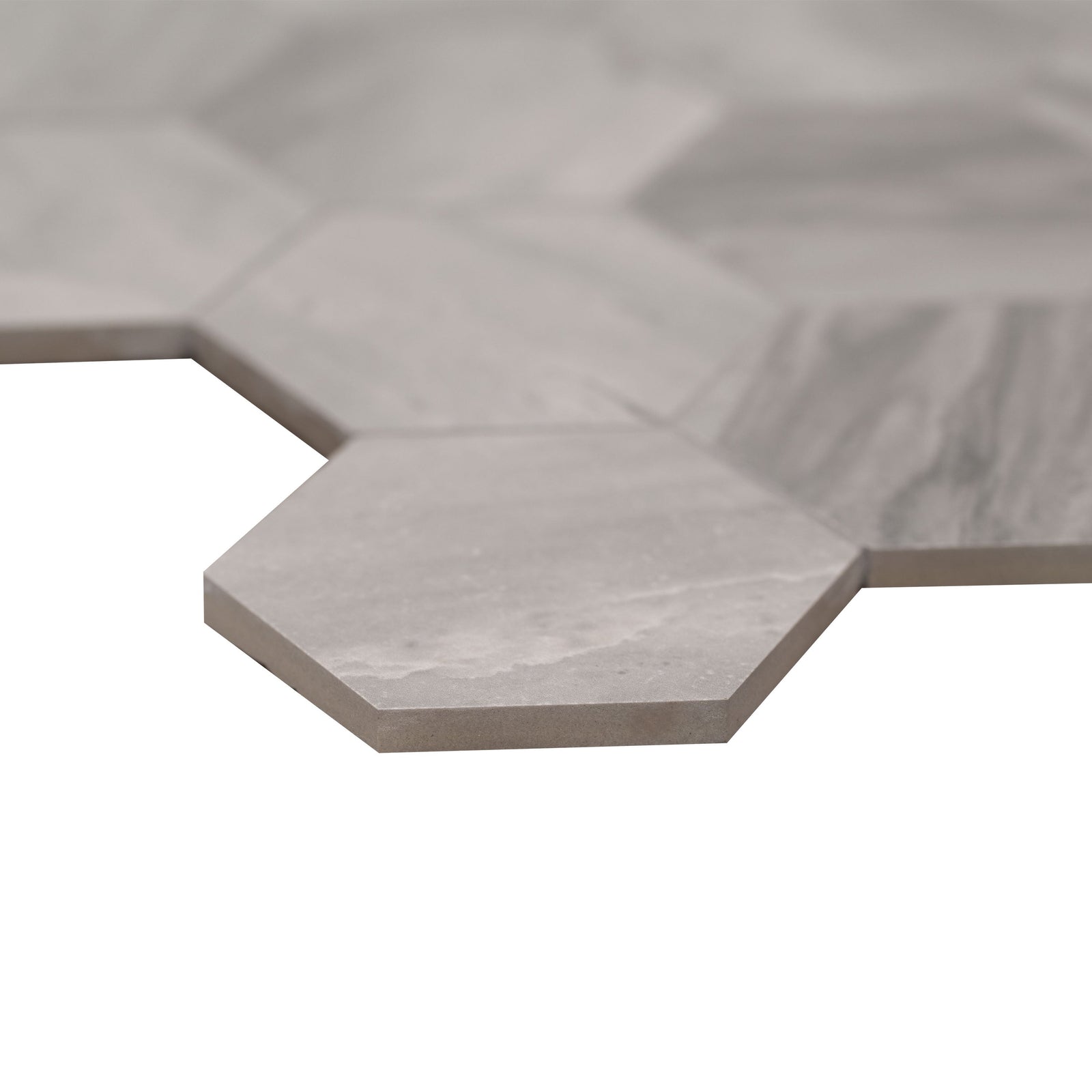 Mosaico de porcelana hexagonal mate de 30,5 x 30,5 cm de Eden Bardiglio - Colección MSI