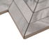 Mosaico de porcelana Eden Bardiglio con diseño de chevron mate de 30 x 38 cm - Colección MSI