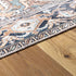 Alfombra lavable vintage Nisa de color verde