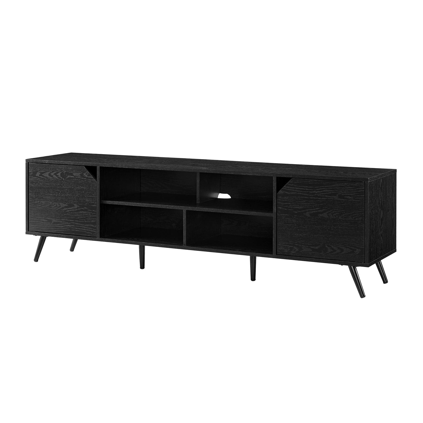 Colección de muebles de TV angulares de estilo moderno de mediados de siglo de Noah