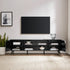 Colección de muebles de TV angulares de estilo moderno de mediados de siglo de Noah