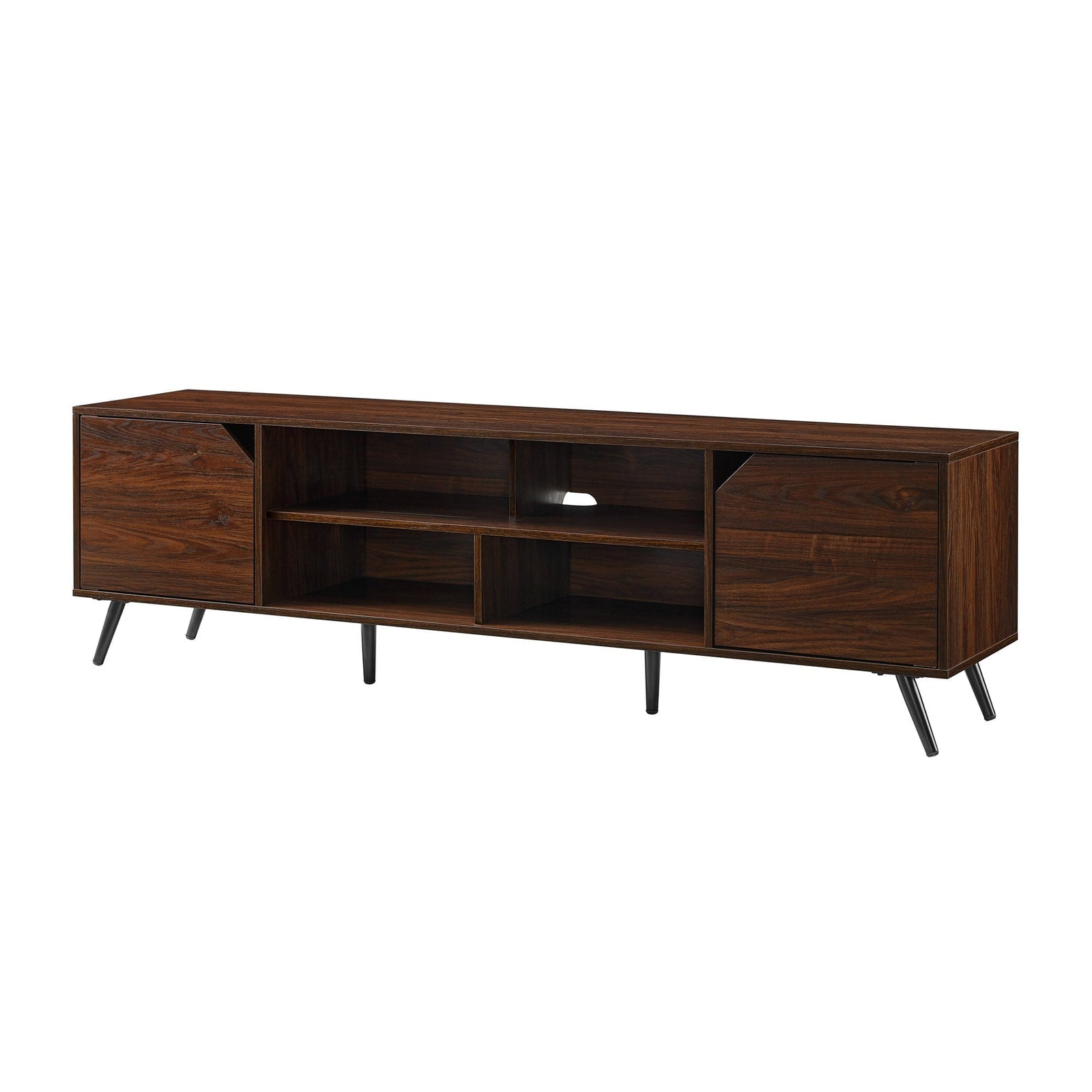 Colección de muebles de TV angulares de estilo moderno de mediados de siglo de Noah