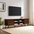 Colección de muebles de TV angulares de estilo moderno de mediados de siglo de Noah