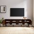 Colección de muebles de TV angulares de estilo moderno de mediados de siglo de Noah
