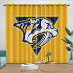 Nashville Predators Curtains Blackout Window Drapes Room Decoration