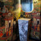 Lavabo de baño independiente en forma de cono con pedestal de mármol blanco de Nueva York de piedra natural