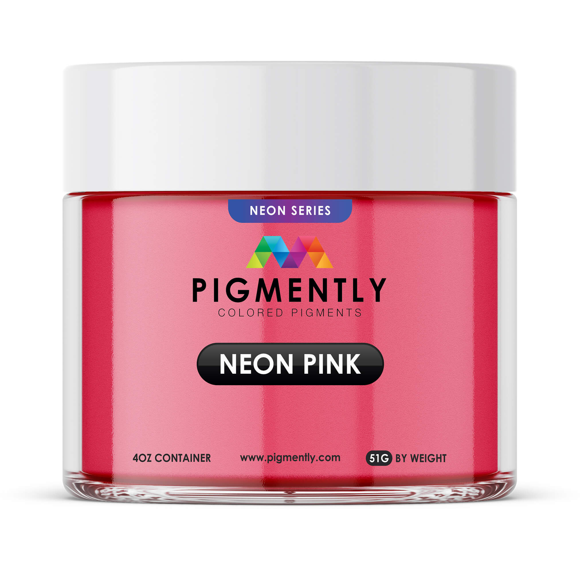 Pigmento en polvo epoxi de color rosa neón
