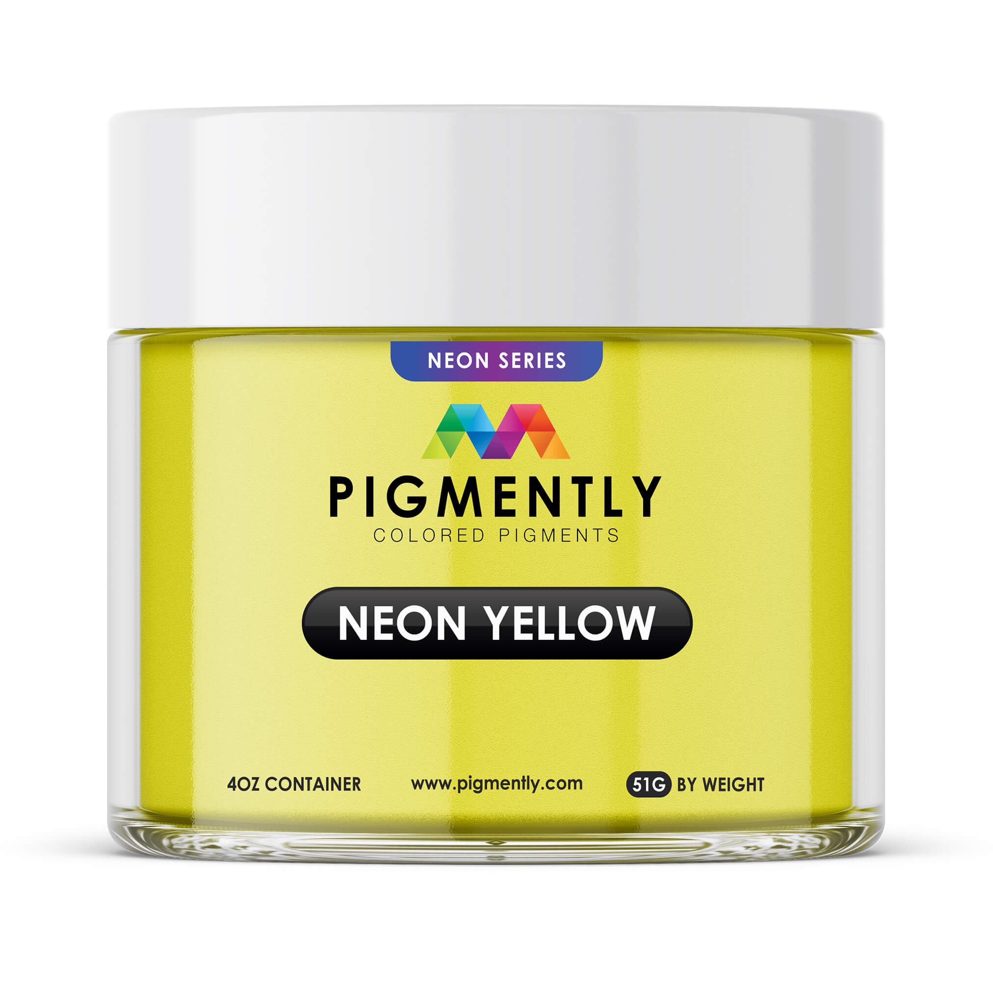 Pigmento en polvo epoxi de color amarillo neón